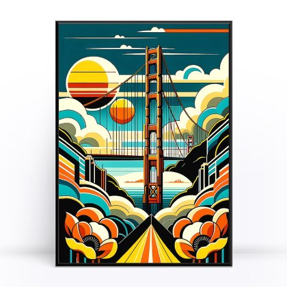 Retro San Francisco Plakat