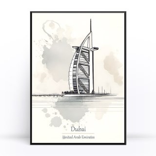 Burj Al Arab Sketch Plakat