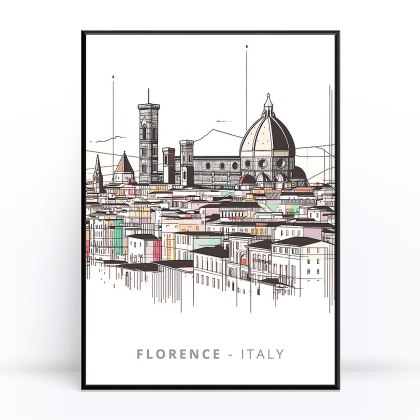 Florencja Nowoczesna Plakat