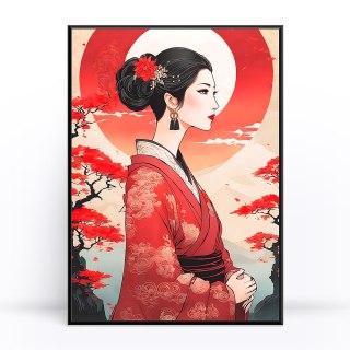 Kimono Elegancja Plakat