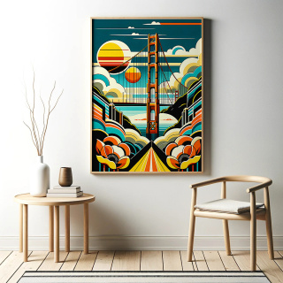 Retro San Francisco Plakat