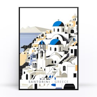 Santorini Dreams Plakat