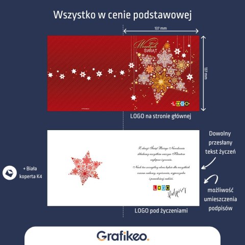 Kartki Świąteczne dla Firm - Gwiezdne Święta BN2-285