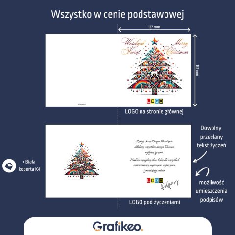 Kartki Świąteczne z Logo - Kolorowa Tradycja BN2-447