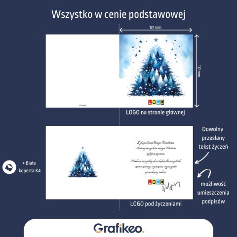 Kartki Świąteczne dla Firm - Magiczna Choinka BN2-548