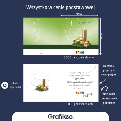 Kartki Świąteczne z Logo - Świąteczna Harmonia BN2-300