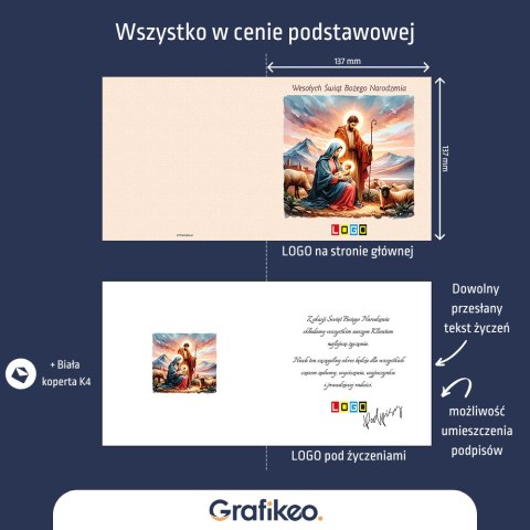 Kartki Świąteczne z Logo - Bożonarodzeniowa Tradycja BN2-432