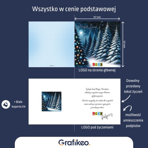 Kartki Świąteczne z Logo - Zimowy Spokój BN2-459