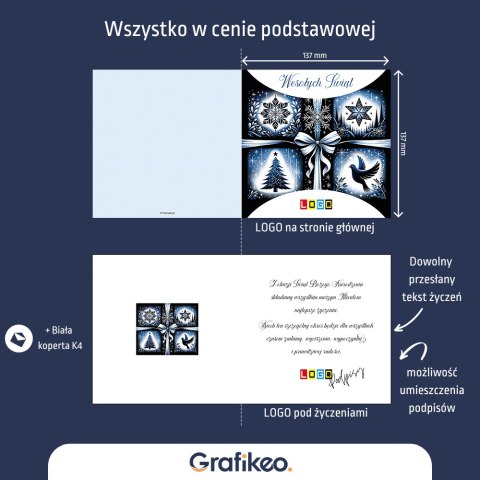 Kartki Świąteczne z Logo - Zimowy Urok BN2-493