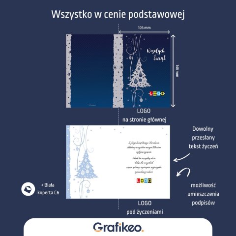 Firmowe Kartki Świąteczne - Choinkowy Blask BN1-103