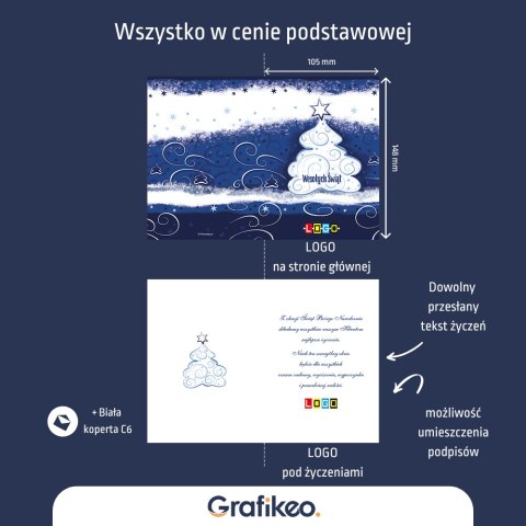 Kartki Świąteczne z Logo - Choinkowy Splendor BN1-056