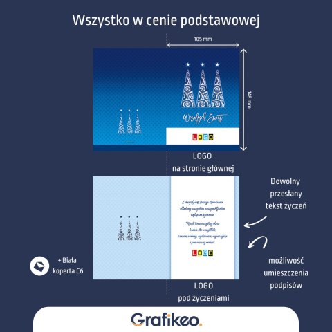 Kartki Świąteczne z Logo - Choinkowy Triumf BN1-083