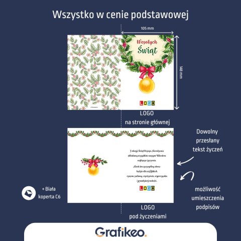 Kartki Świąteczne z Logo - Świąteczna Harmonia BN1-052