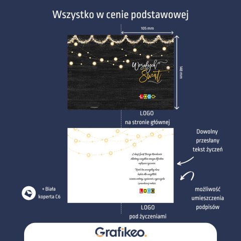 Kartki Świąteczne z Logo - Świąteczny Prestiż BN1-080