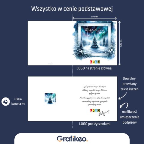 Kartki Świąteczne z Logo - Zimowa Magia BN2-590