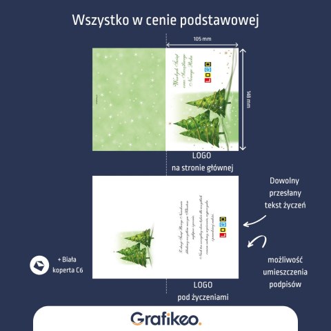 Firmowe Kartki Świąteczne - Choinkowy Blask BN1-120