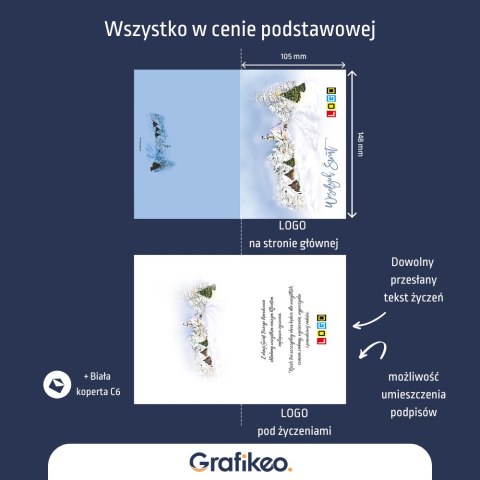 Firmowe Kartki Świąteczne - Zimowa Idylla BN1-124