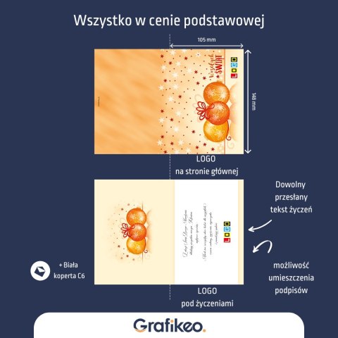 Firmowe Kartki Świąteczne - Złote Święta BN1-239