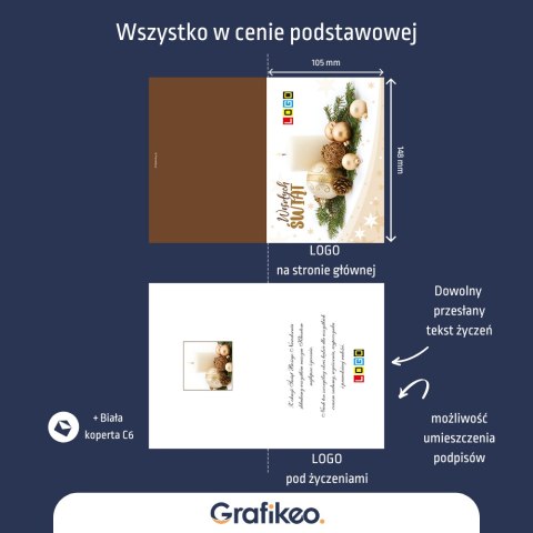 Firmowe Kartki Świąteczne - Złote Świętowanie BN1-243