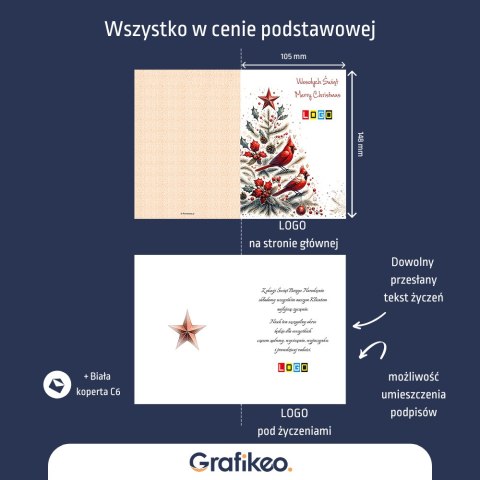 Kartki Świąteczne z Logo - Choinkowe Refleksje BN1-419