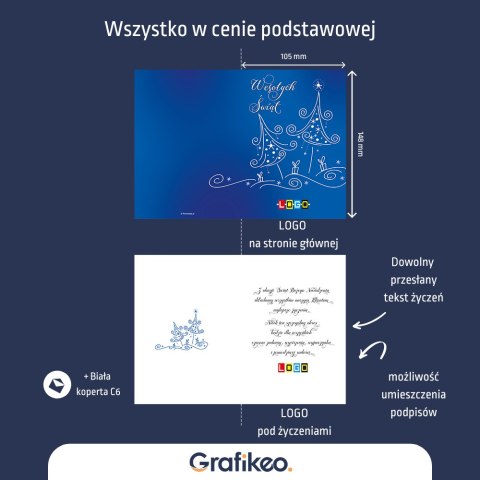 Kartki Świąteczne z Logo - Choinkowy Biznes BN1-199