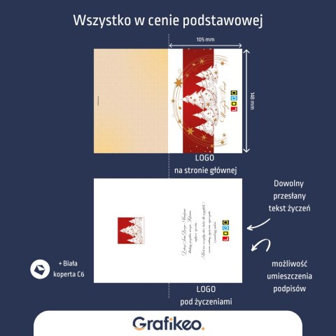 Kartki Świąteczne z Logo - Choinkowy Blask BN1-135