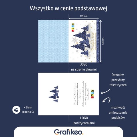 Kartki Świąteczne z Logo - Choinkowy Blask BN1-268