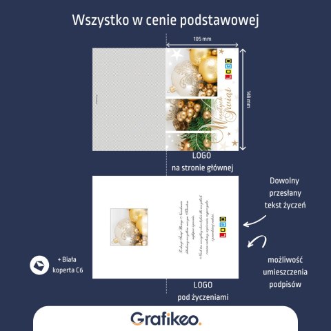 Kartki Świąteczne z Logo - Świąteczny Profesjonalizm BN1-123