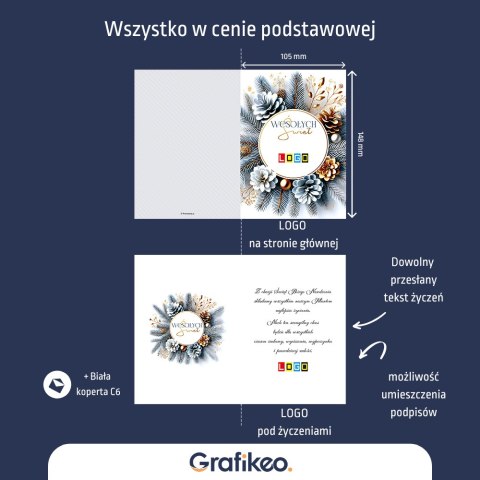 Kartki Świąteczne z Logo - Świąteczny Rarytas BN1-404