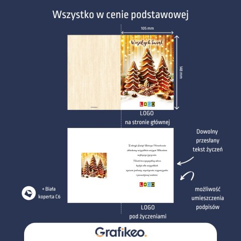 Kartki Świąteczne z Logo - Świąteczny Urok BN1-427