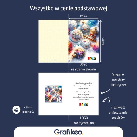 Kartki Świąteczne z Logo - Złociste Święta BN1-443