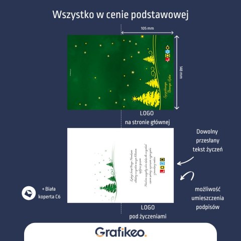 Kartki Świąteczne z Logo - Złote Święta BN1-273