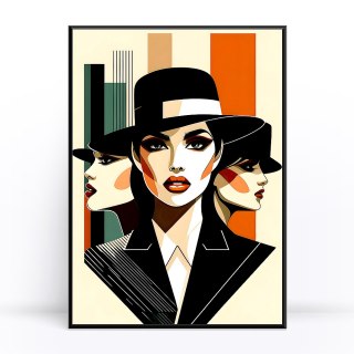 Elegancja Art Deco Plakat