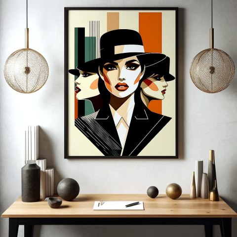 Elegancja Art Deco Plakat