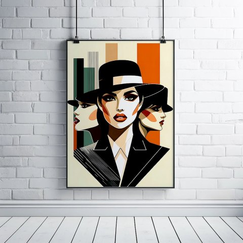 Elegancja Art Deco Plakat