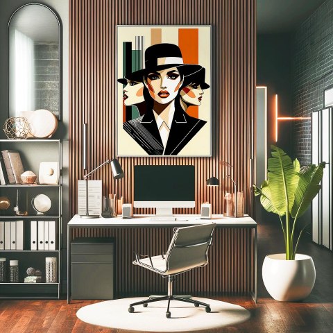 Elegancja Art Deco Plakat