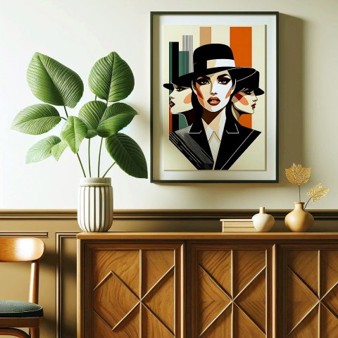 Elegancja Art Deco Plakat