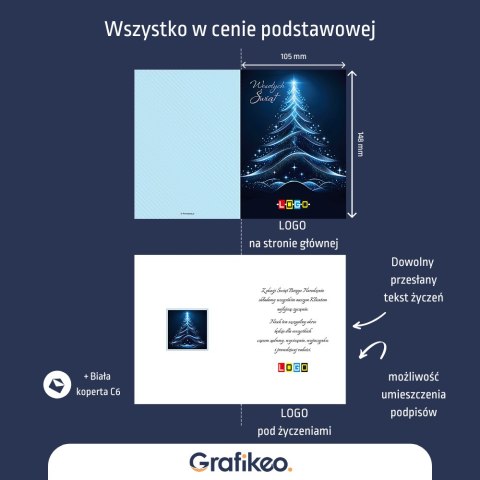 Firmowe Kartki Świąteczne - Świetlisty Blask BN1-465