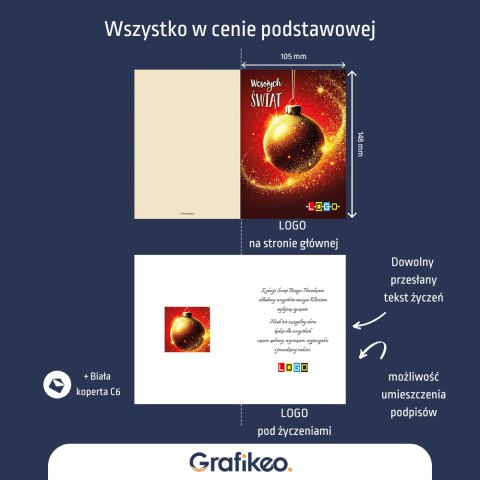 Firmowe Kartki Świąteczne - Złote Refleksje BN1-486