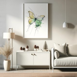 Motyl w Pastelach Plakat