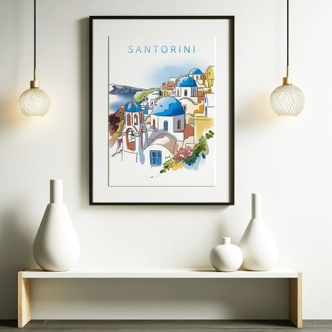 Santorini - Grecka Idylla Plakat