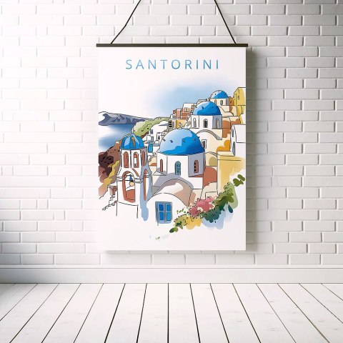 Santorini - Grecka Idylla Plakat