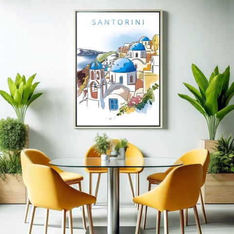 Santorini - Grecka Idylla Plakat
