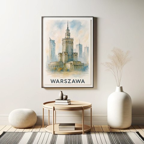 Akwarelowa Warszawa Plakat Akwarelowa Warszawa Plakat