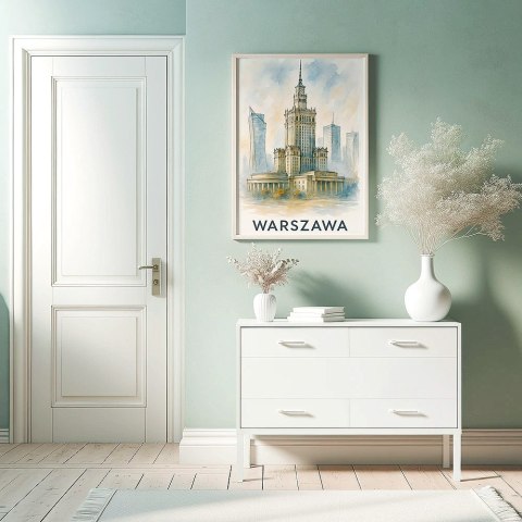 Akwarelowa Warszawa Plakat Akwarelowa Warszawa Plakat