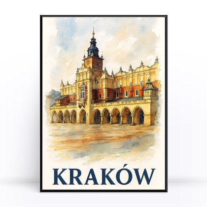 Akwarelowe Sukiennice Plakat