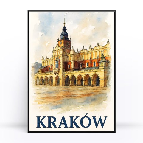 Akwarelowe Sukiennice Plakat Akwarelowe Sukiennice Plakat