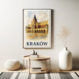 Akwarelowe Sukiennice Plakat