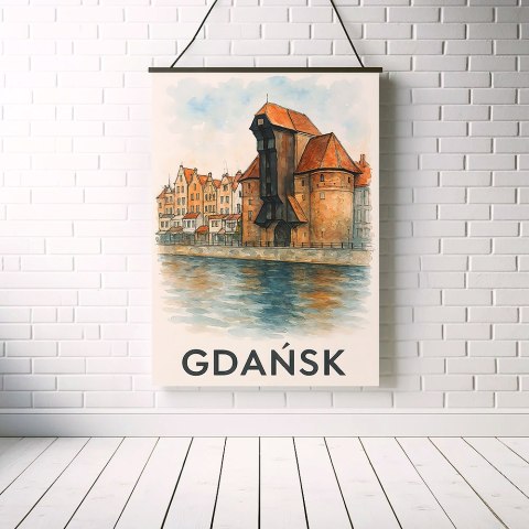 Akwarelowy Gdańsk Plakat Akwarelowy Gdańsk Plakat