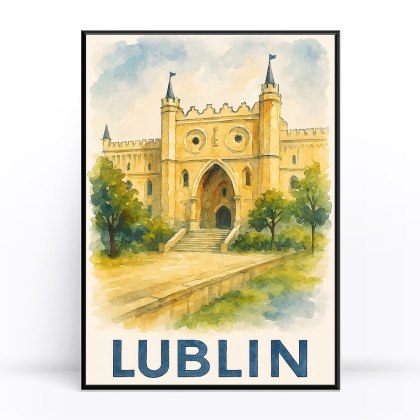 Akwarelowy Lublin Plakat